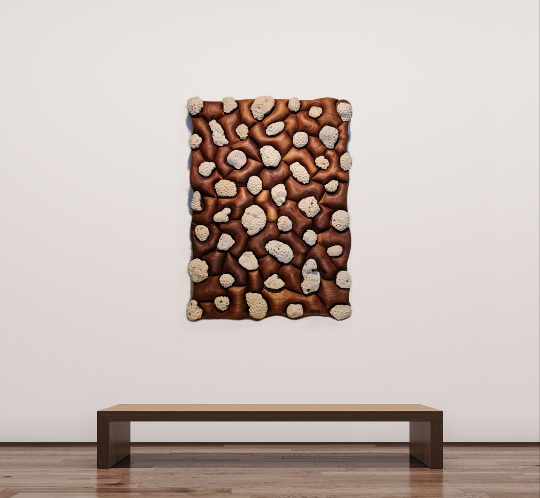 The Coral Walls a one-of-a-kind art piece was inspired by the Heart of Sharjah coral walls.